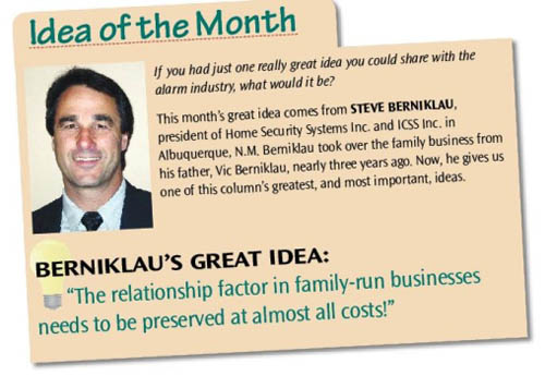 Berniklau's great idea